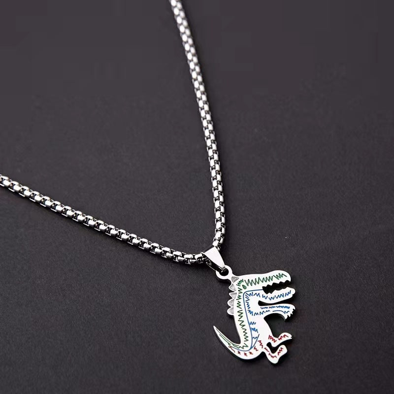 Wholesale Hip Hop Versatile Pendant Long Titanium Steel Sweater Chain Long Necklace ACC-NE-BYJY009