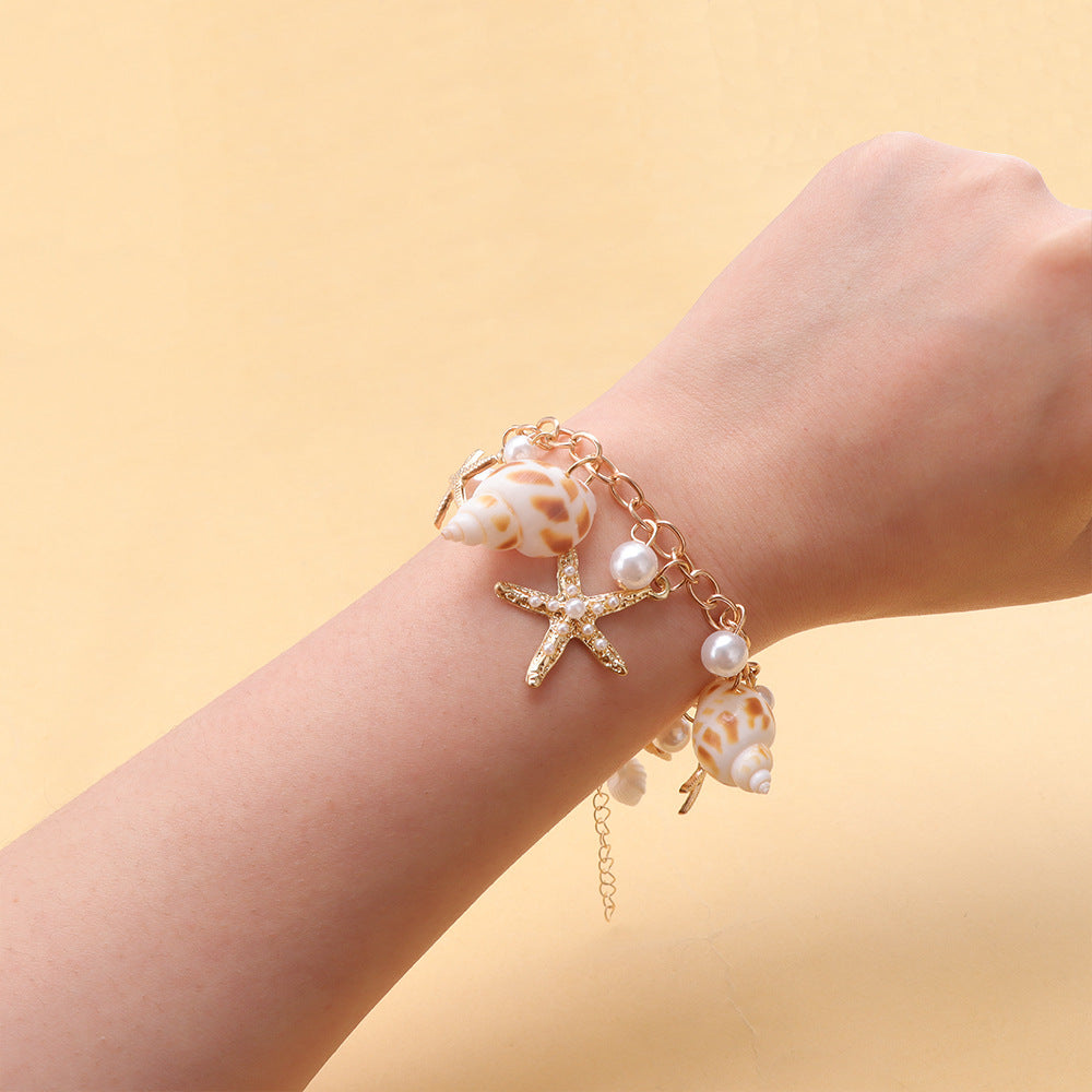 Wholesale Bohemian Summer Beach Seashell Choker Necklace