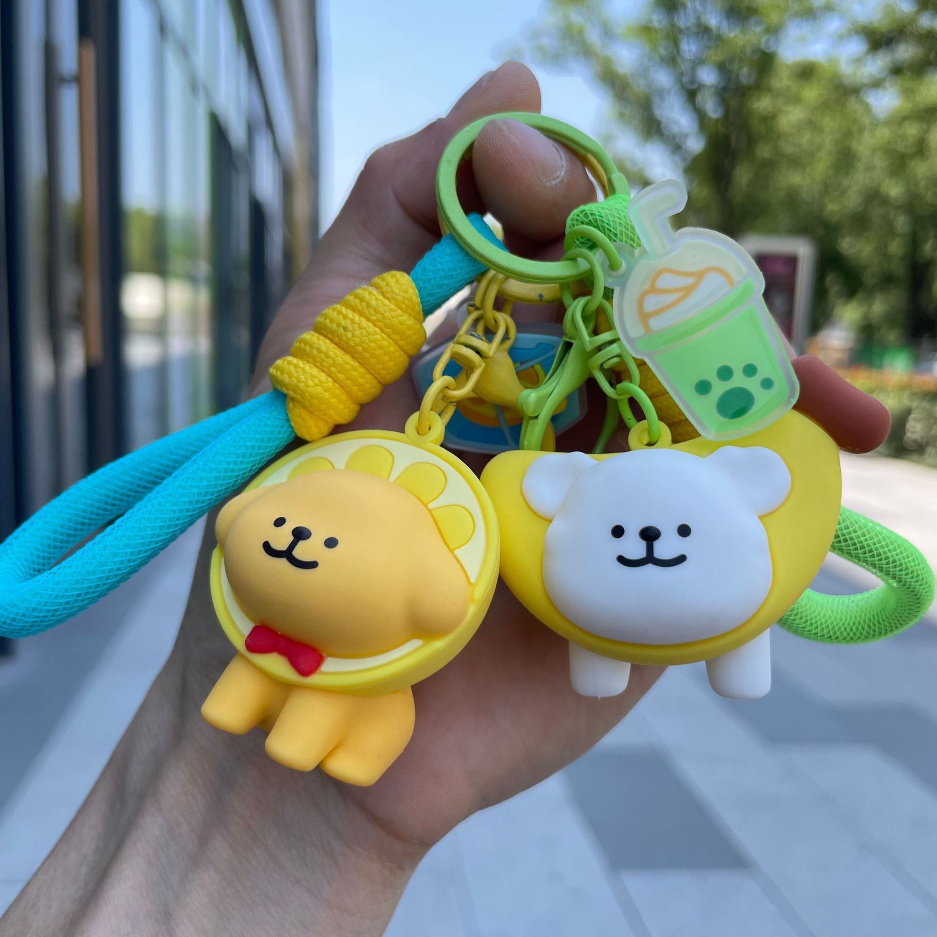 Wholesale Cartoon Cute Puppy Silicone Keychains ACC-KC-Yaop001