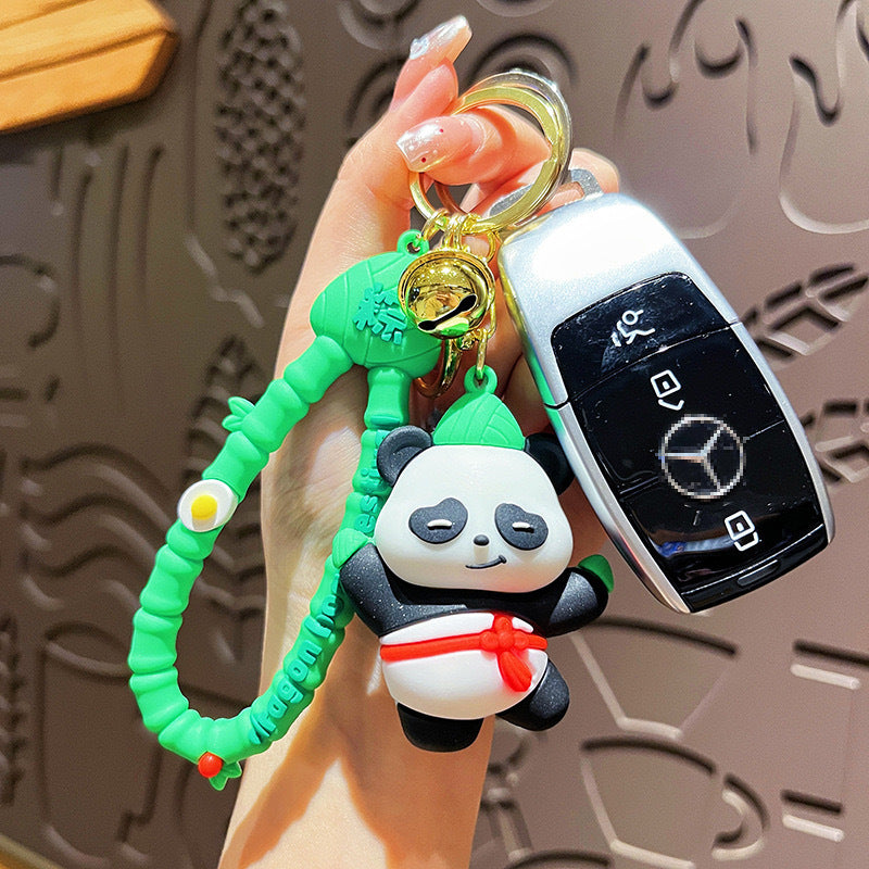 Wholesale Cartoon Cute PVC Panda Keychains ACC-KC-ErLu019