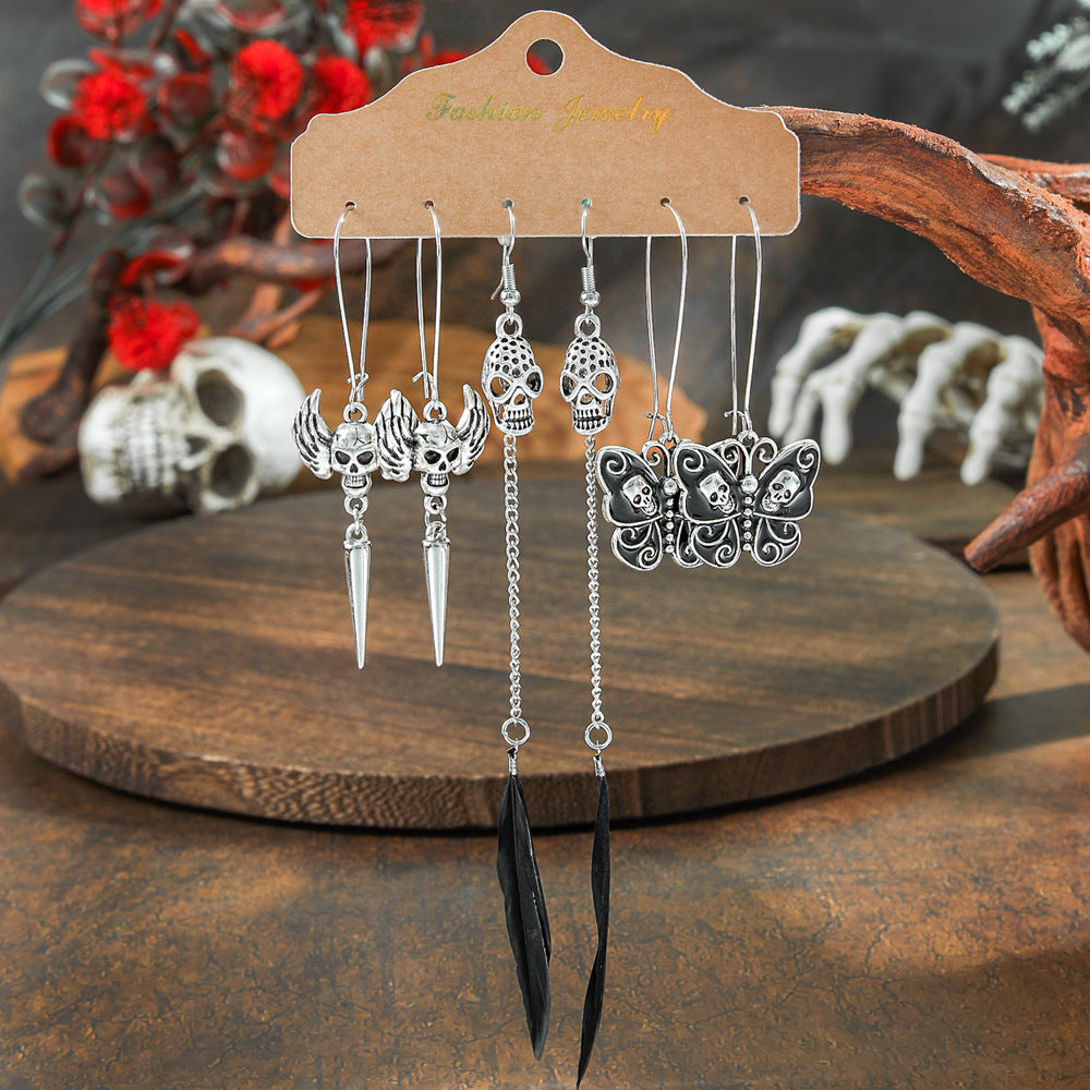 Wholesale Halloween  Suit Combination Couple Earrings Jewelry