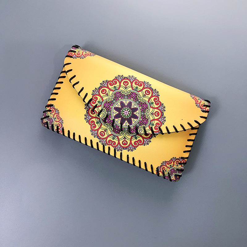 Wholesale Ethnic Style One-shoulder Mobile Phone Bag Color Printing Hand-sewn Crossbody Bag Wallet ACC-WT-Mengs008