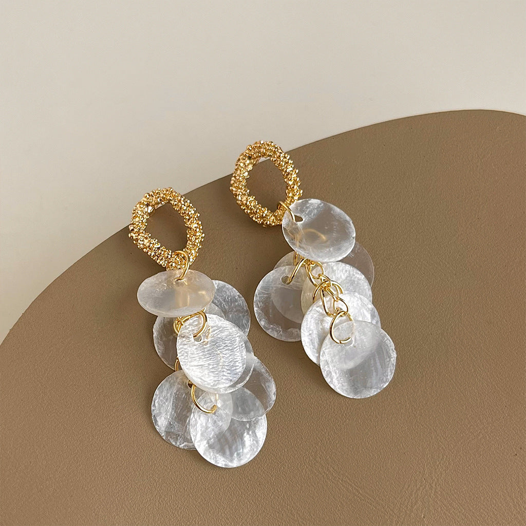 Wholesale Hand-made natural fritillary earrings