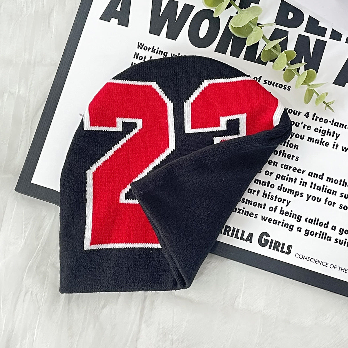 Wholesale 23 Digital Pattern Knitted Hat Beanie