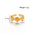 Wholesale titanium steel love starfish shell  opening adjustable ring