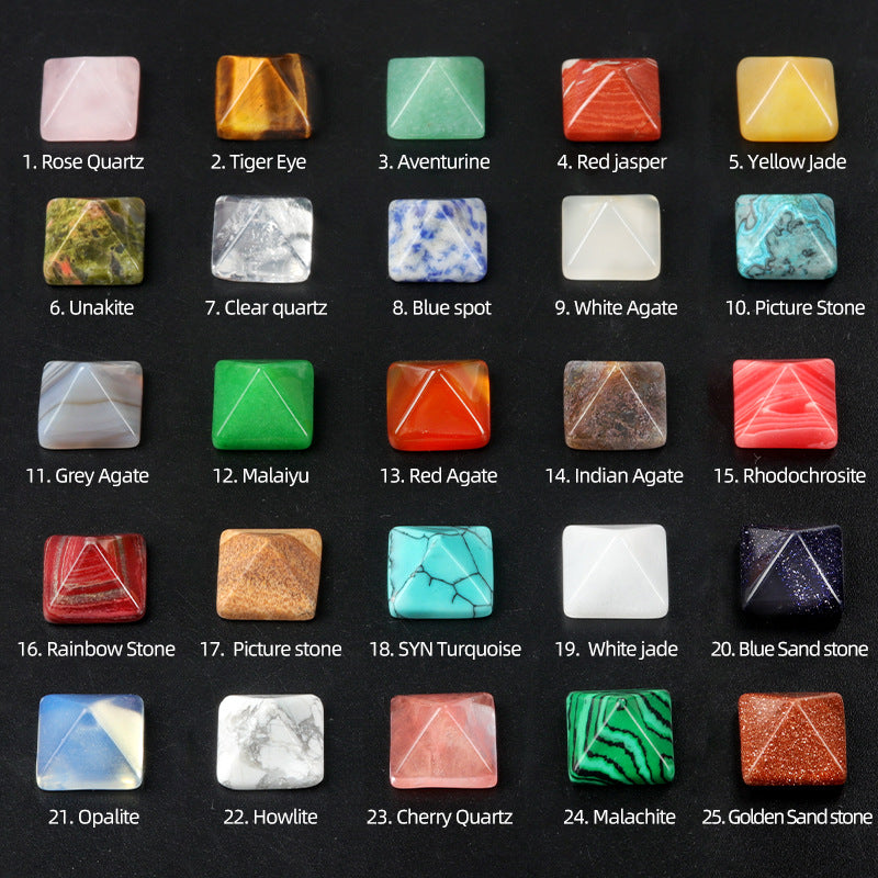 Wholesale Natural Crystal Semi-precious Stone Pyramid ACC-DS-KeSuo002