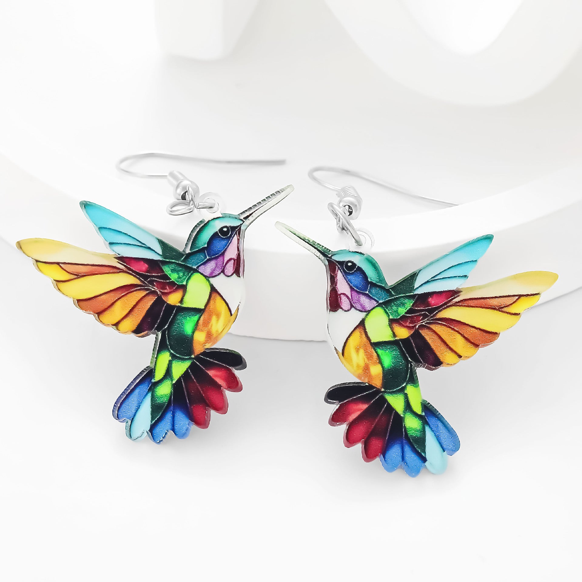 Wholesale Colorful Bird Acrylic Earrings