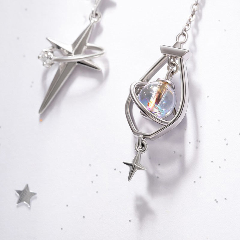 Wholesale Vintage Cross Asymmetrical Earrings ACC-ES-XuanMo002