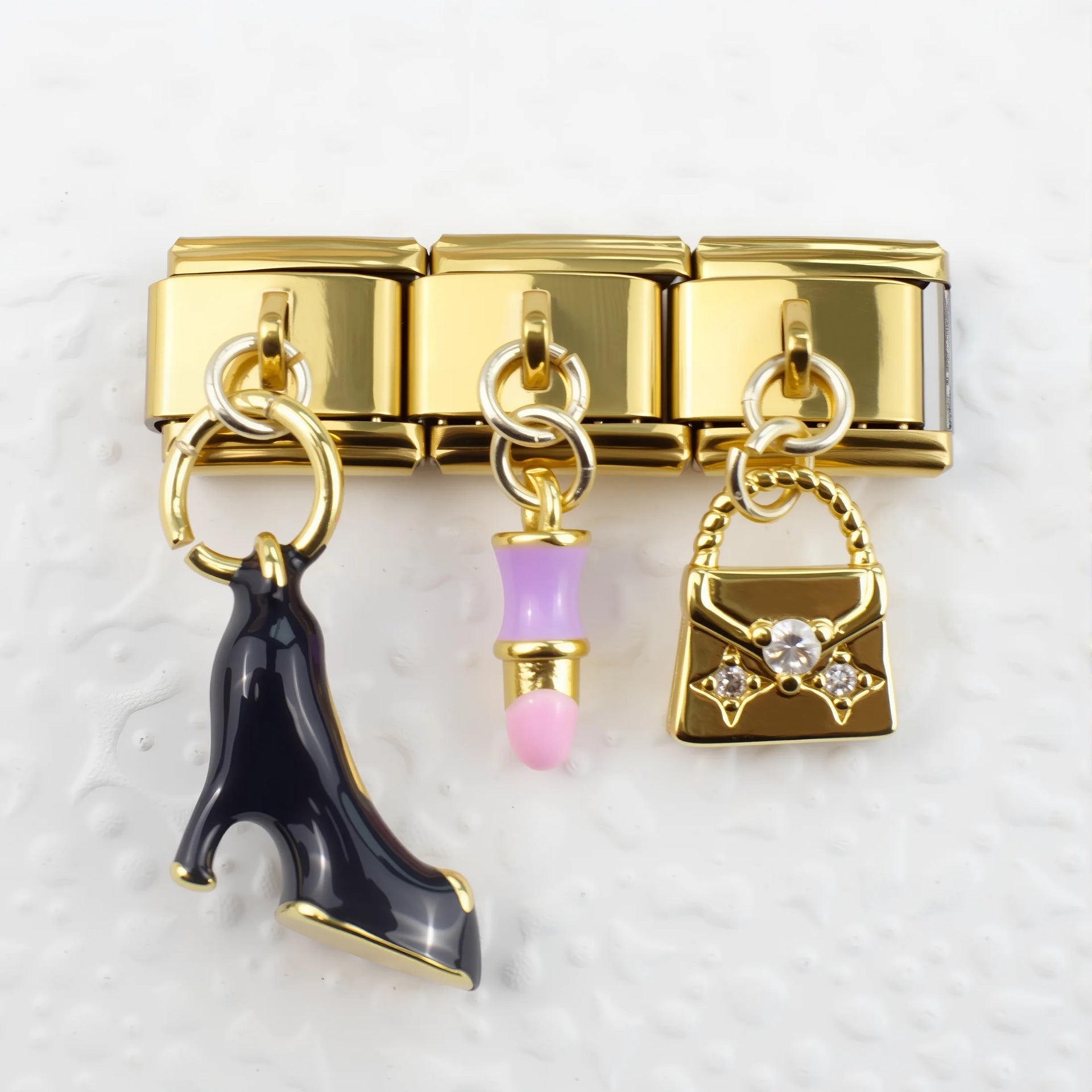 Wholesale 5pcs/pack Individual Sports &  Hobby Charms Single Section Creative Stainless Steel Composable Bracelet