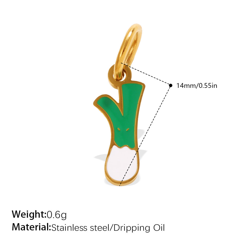 Wholesale Vegetable Series Dripping Oil Charms for Jewelry