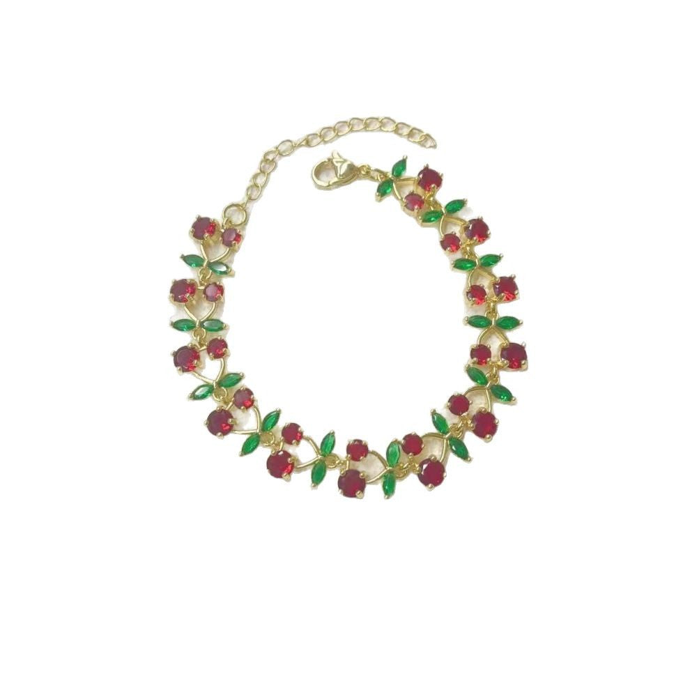 Wholesale  fruit series cherry bracelet jewelry