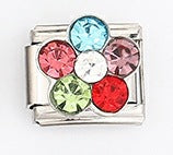 Wholesale Italian Style Flower Modular Bracelet Stainless Steel Fashion Accessory For Gift And Resale