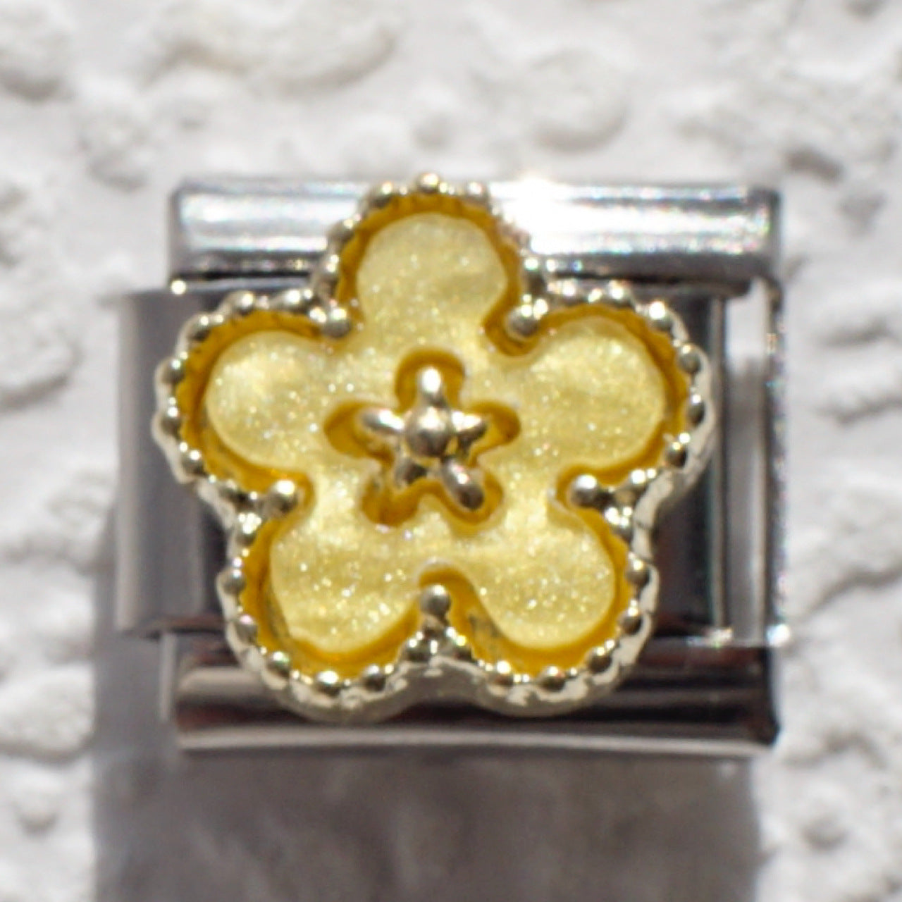 Wholesale Italian Style Four Leaf Clover Modular Bracelet Black Gold Stainless Steel Jewelry Accessory Gift