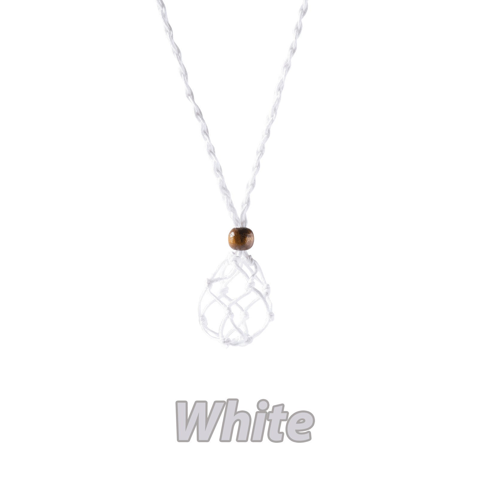 Wholesale Natural Stone Crystal Mesh Necklace Adjustable Braided Necklace ACC-NE-XingYue002