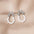 Wholesale Silver Needle Pearl  Rose Bow Front and Back Large Earrings