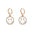 Wholesale creative cute alloy oil drop colorful smiley face earrings