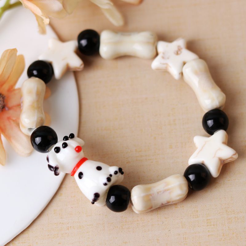 Wholesale Ceramic Puppy Bracelet ACC-BT-YXH004