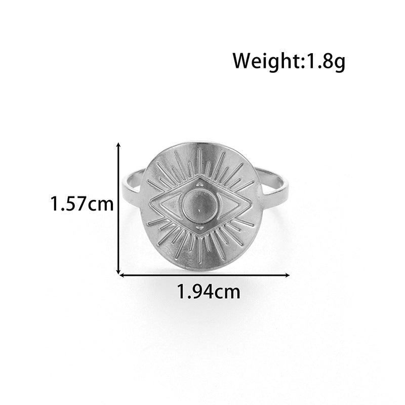 Wholesale titanium steel love butterfly  retro open ring