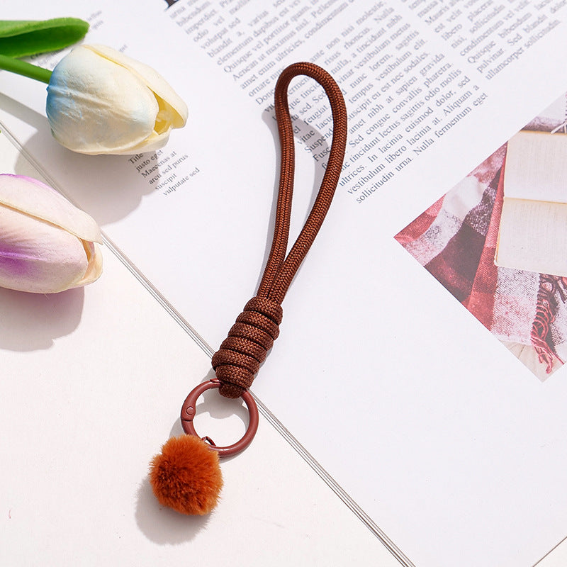 Wholesale Cloth Woven Lanyard Colorful Minimalist Keychain Strap,  Everyday Use for Phone Water Bottle