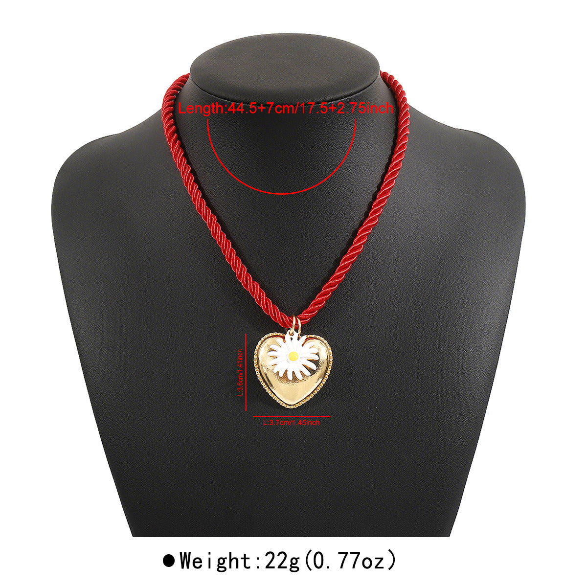Wholesale Summer Casual Vacation Style Colorful Rope Dopamine Love  Necklace