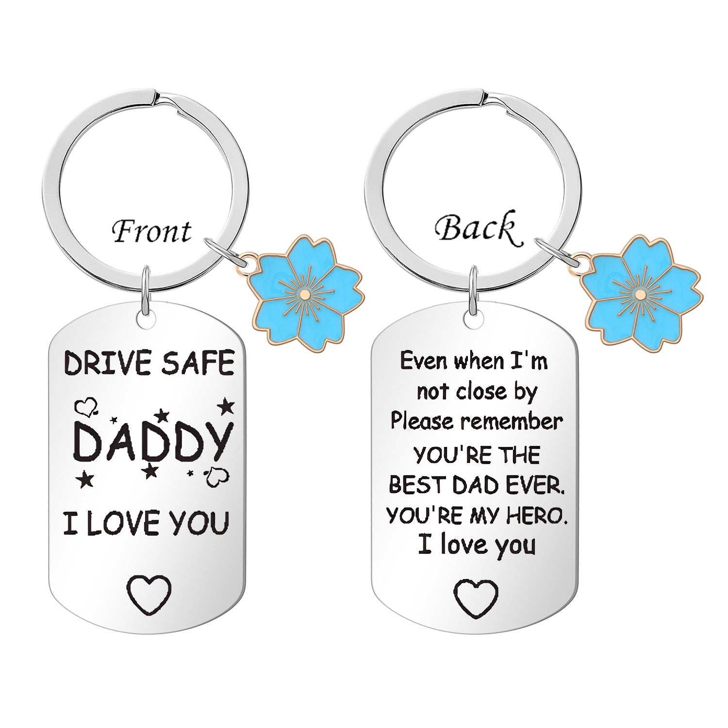 Wholesale Creative Stainless Steel Engraving Keychain