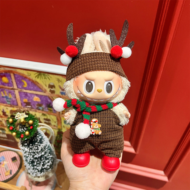 Wholesale Christmas Cute cartoon mini doll clothes