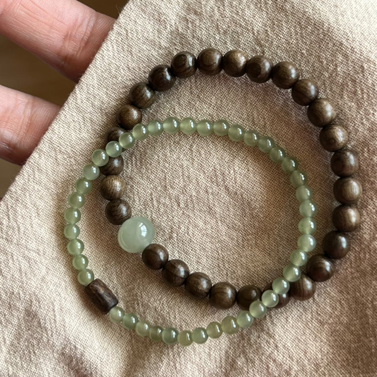 Wholesale Fragrant Wood Bracelet Single Loop New Chinese Style Layering Jewelry Accessory for Women