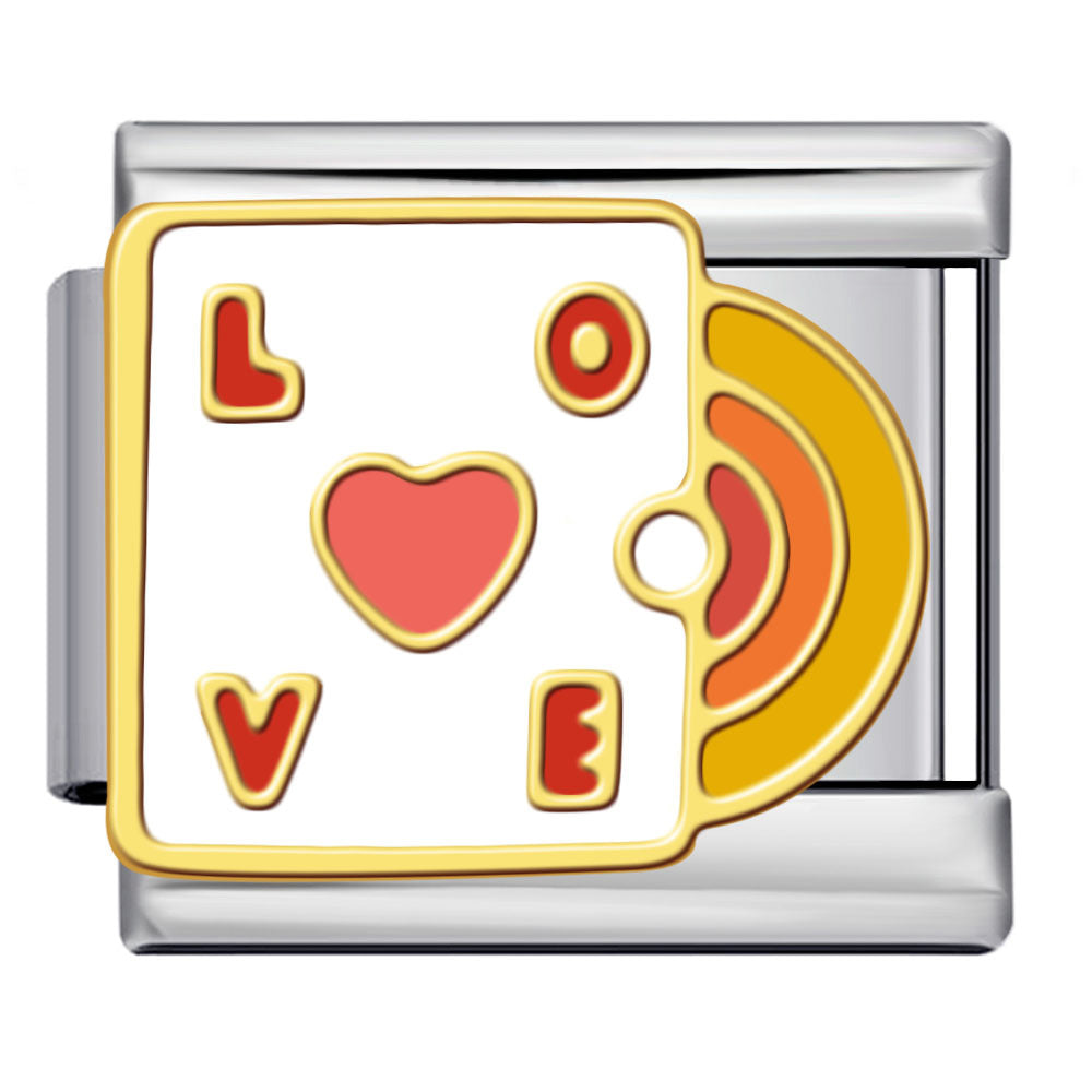 Wholesale Italian Charm Bracelet 9mm DIY Pink Gold Plated Series  Creative Stainless Steel Composable Bracelet