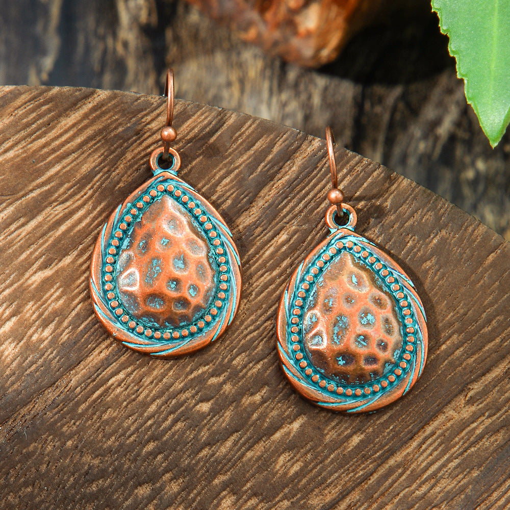Wholesale Zinc Alloy Bohemian Geometric Hollow Earrings