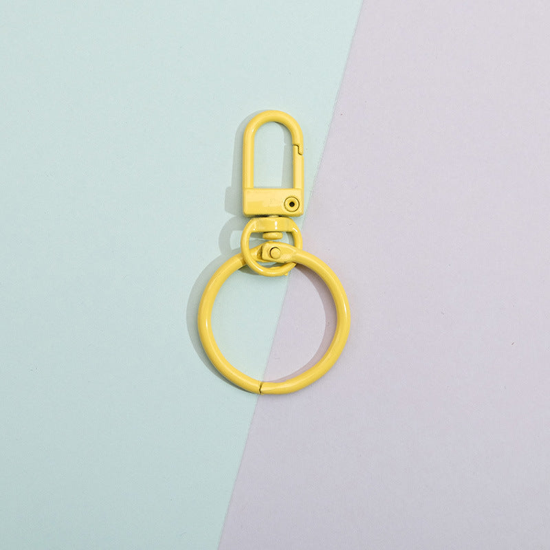 Wholesale 10pcs Colorful DIY Handmade Material Keychain Metal Accessories ACC-KC-QingMou005