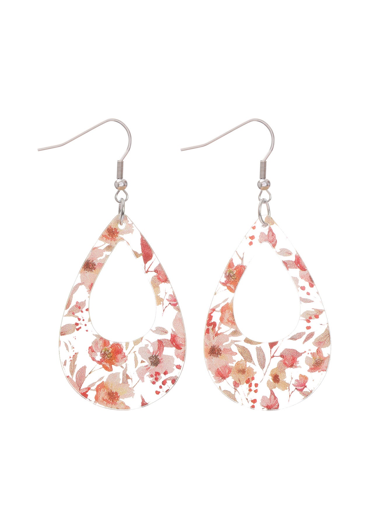 Wholesale  Butterfly Printing Acrylic Earrings