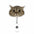 Wholesale Cute Cat Acrylic Retractable Rotating Badge Keychain