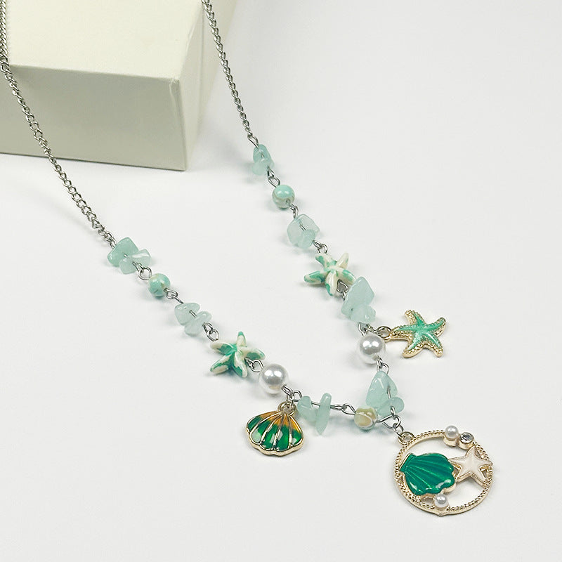 Wholesale Candy Colored Shell Bead Necklace