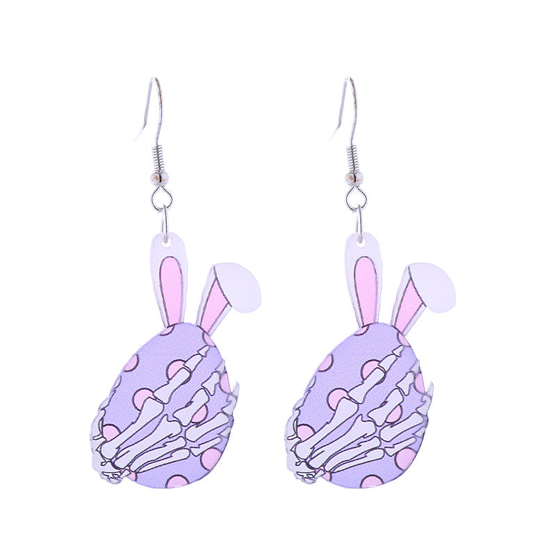 Wholesale Easter Acrylic Egg Carrot Truck Earrings ACC-ES-CT029