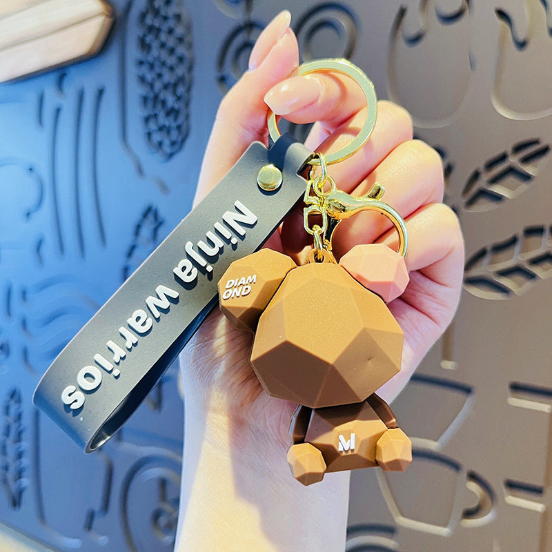 Wholesale Cartoon Cut Bear PVC Soft Glue Cute Anime Keychains ACC-KC-HangLi010