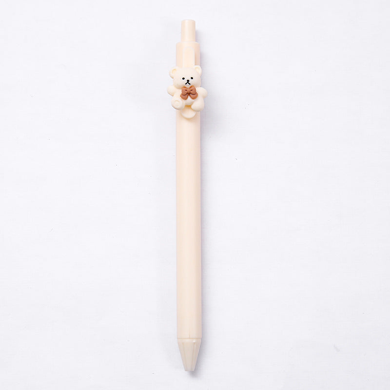 Wholesale Cartoon Milk Curry Color Press Gel Pen