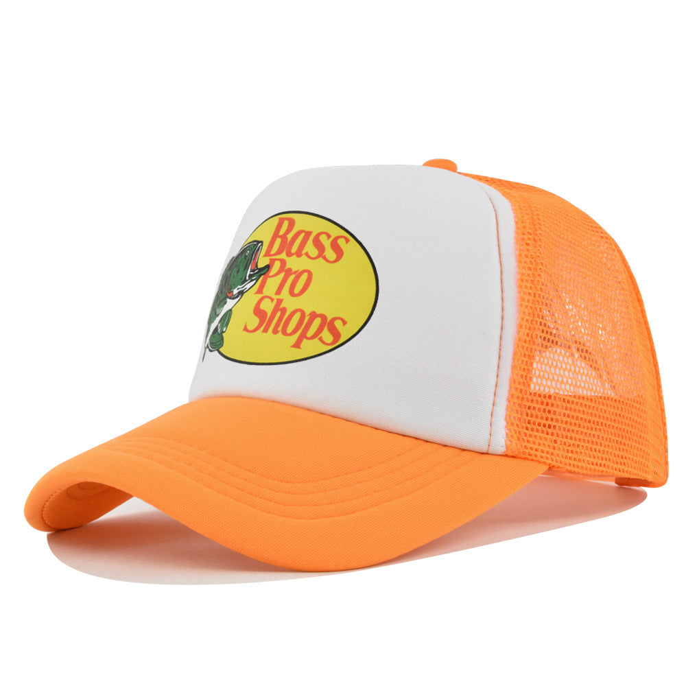 Wholesale Printed fish silk screen cap summer net Hat