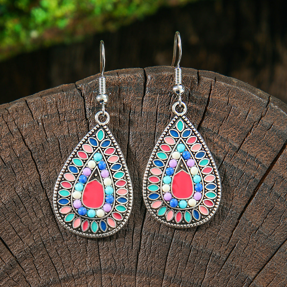 Wholesale Bohemian Tassel Earrings Handmade Zinc Alloy Retro Party Gift