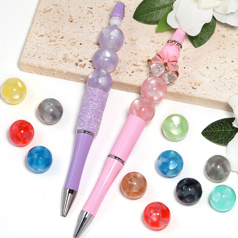 Wholesale 50pcs 16mm Love Resin Round Beads Multicolor Straight Hole Beads Diy Loose Beads ACC-BDS-BLG040 ACC-BDS-BLG040