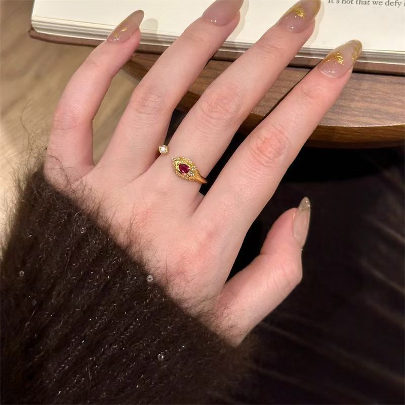 Wholesale Electroplated Copper Retro Snake Ring,  Trendy Everyday Jewelry Accessory