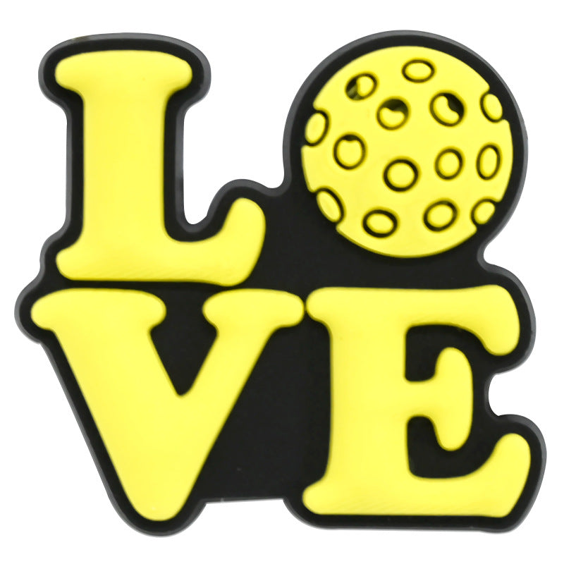 Wholesale Random 100pcs Sports Series Pickleball Shoes Accessories Shoes Charms