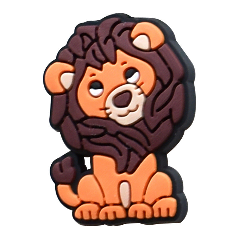 Wholesale Random 100pcs Small Animal PVC Soft Rubber Shoe Buckle Decoration ACC-SC-RYY056