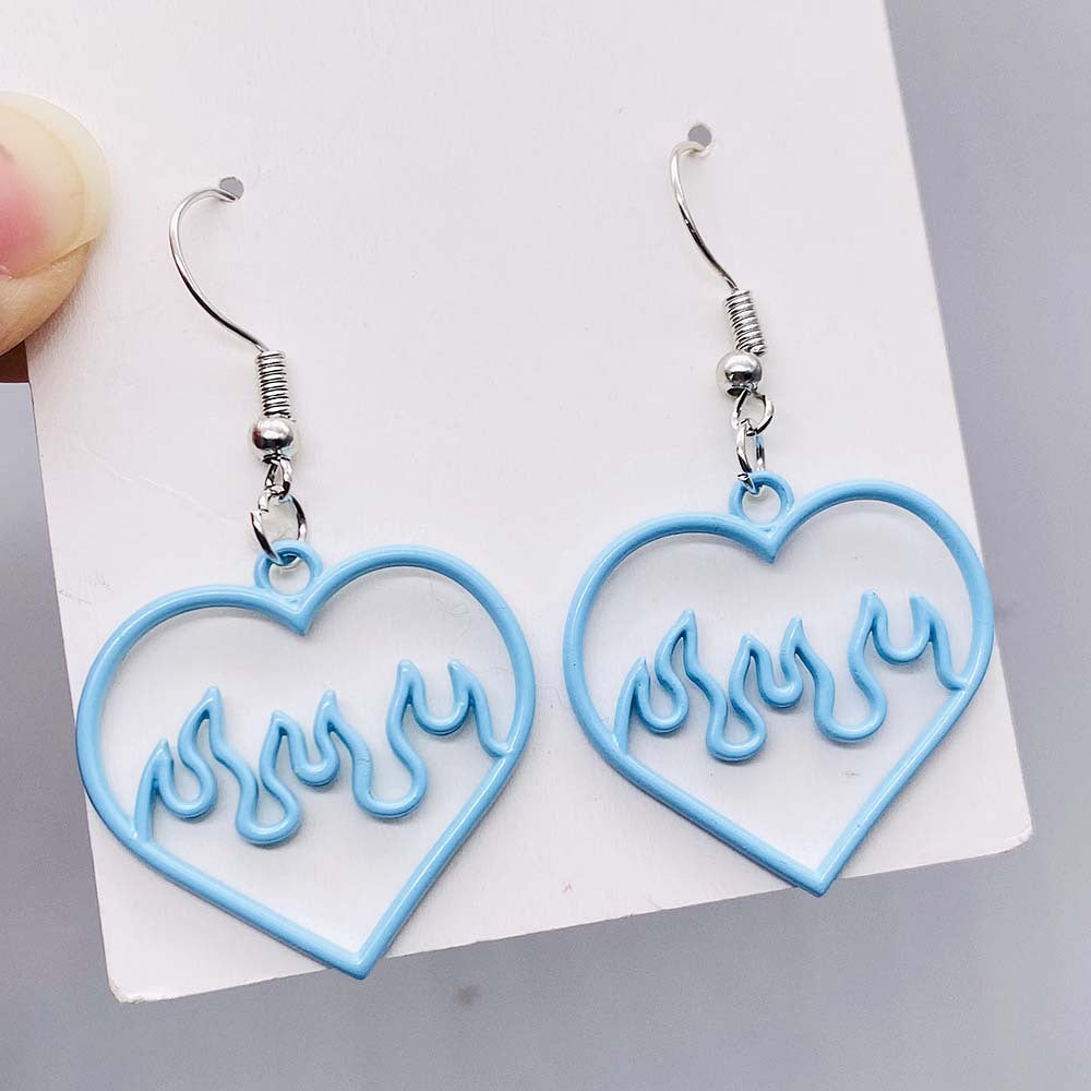 Wholesale  Openwork Heart Stud Earrings Heart Earrings