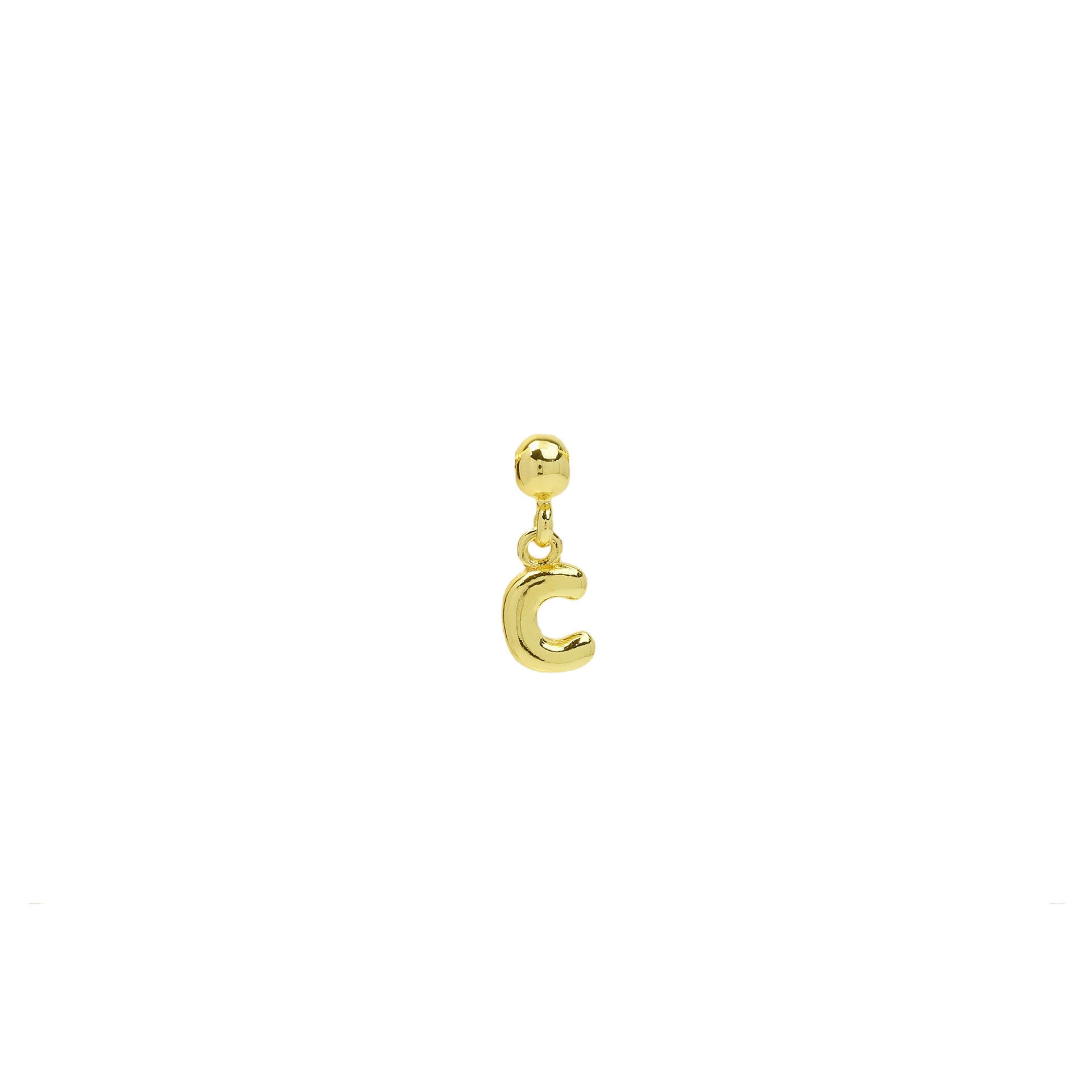 Wholesale Copper plated 18k gold mini DIY English letter bubble pendant name word necklace