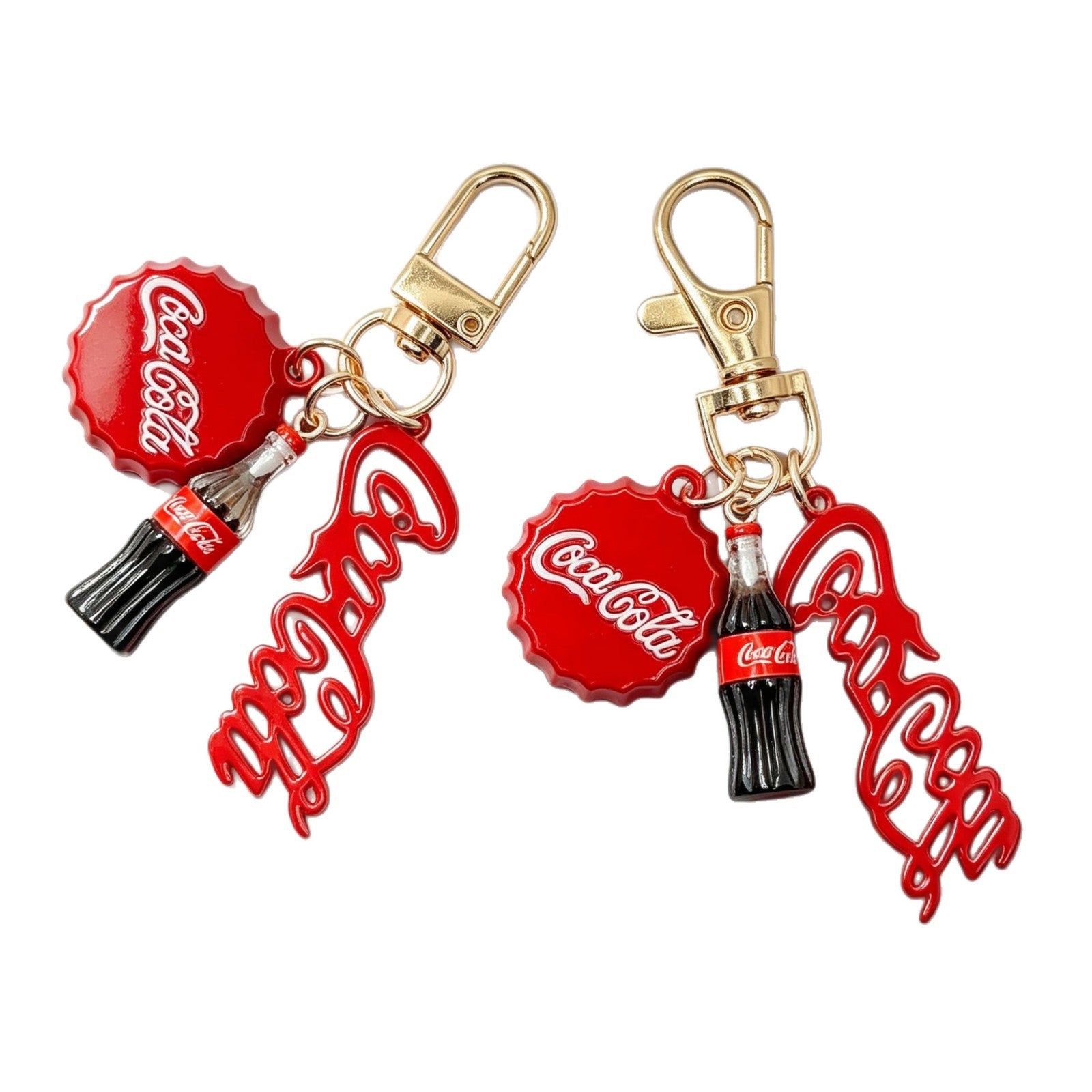Wholesale Retro Soda Bottle Keychain Zinc Alloy Fashion Accessory for Bag Charm Gift