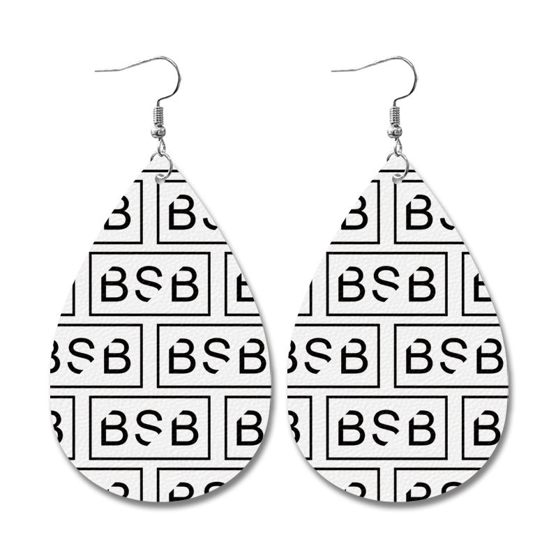 Wholesale Vintage Water Drop Leather Earrings ACC-ES-XinChuan057