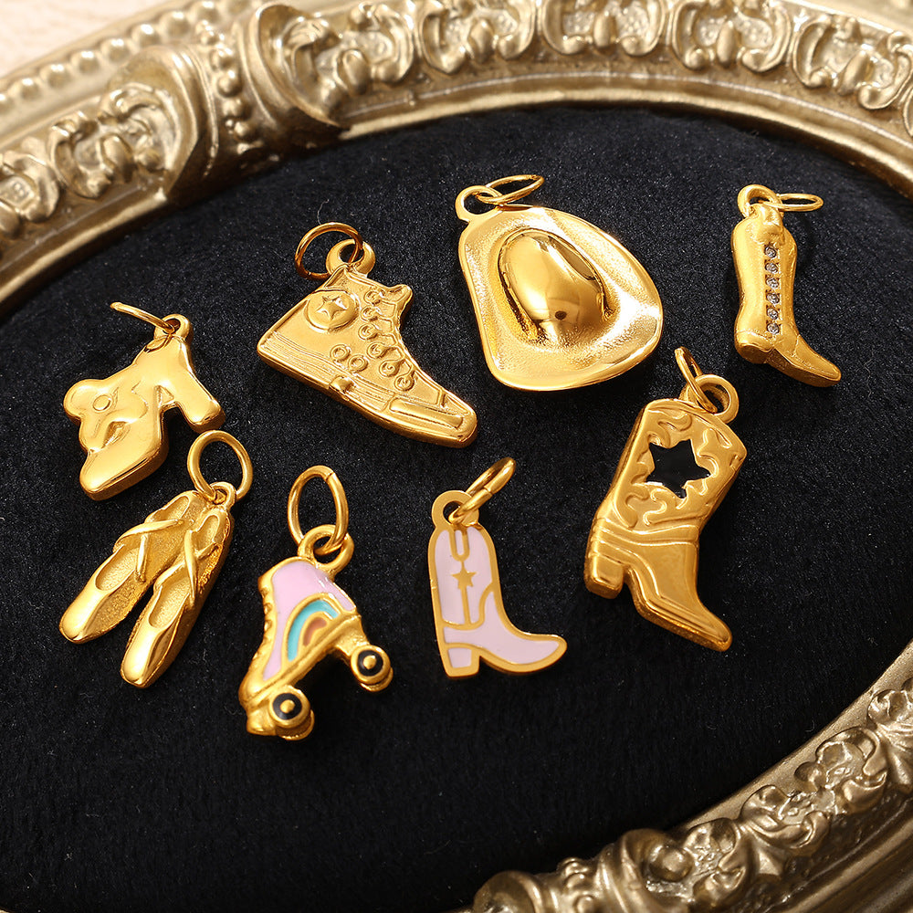 Wholesale Various Shoe Stainless Steel Pendants
