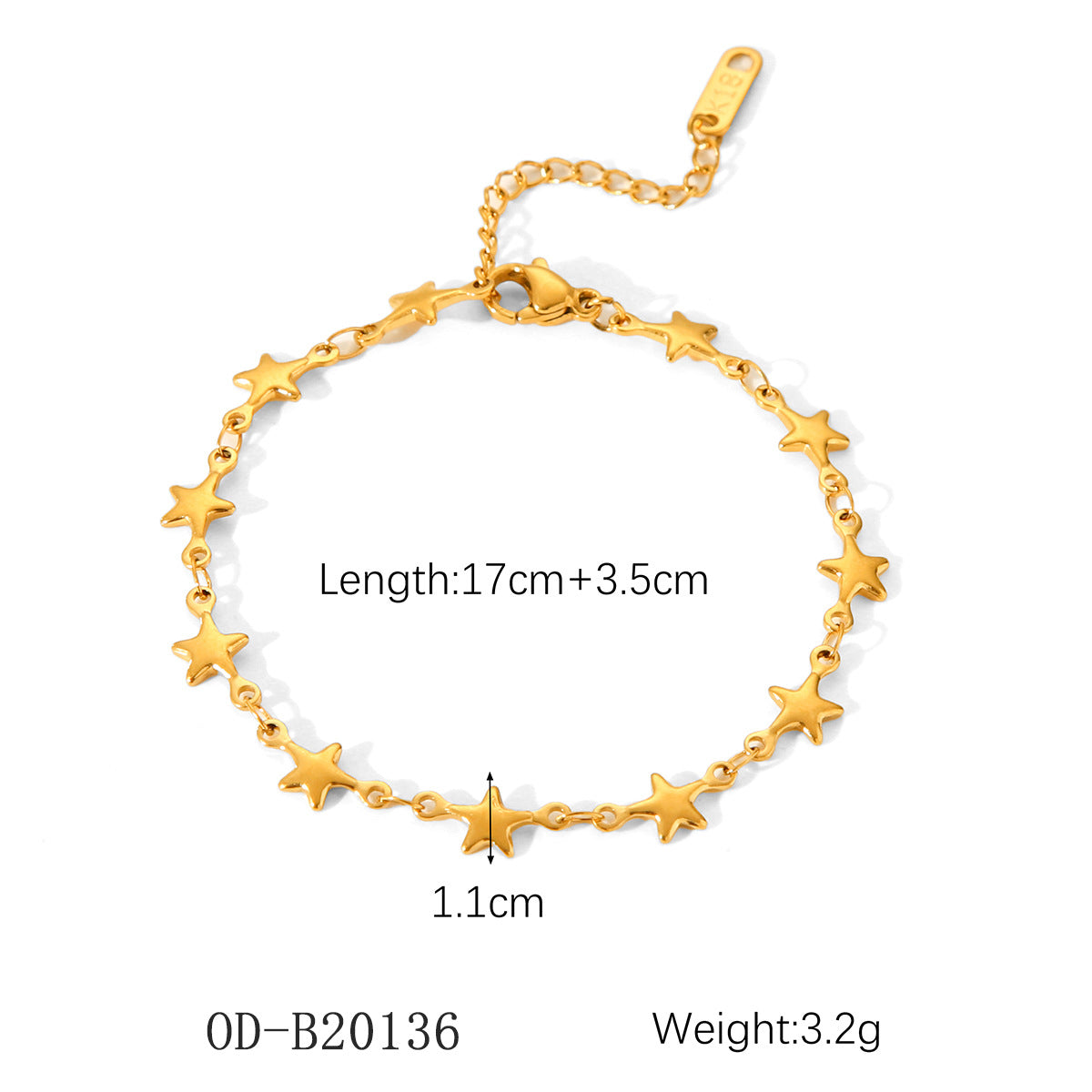 Wholesale 18K gold-plated bracelet stainless steel bracelet