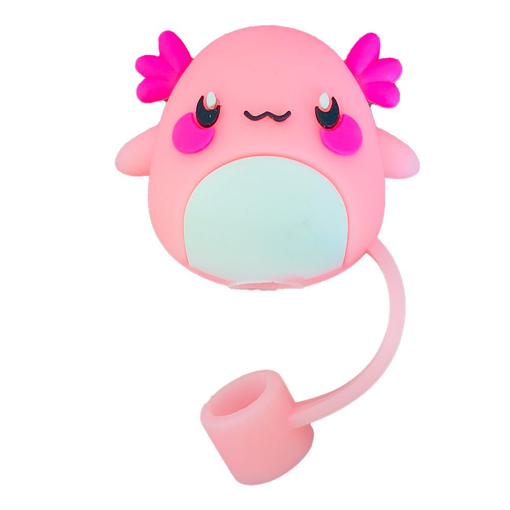 Wholesale 10pcs Cute Cartoon Straw Cover 10mm Straw Tube Cap ACC-SCR-WX003