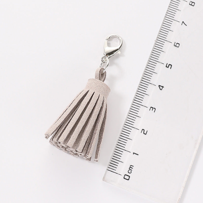 Wholesale Velvet Macaron Tassel Keychain Bags and Pendants ACC-KC-HuiMei008